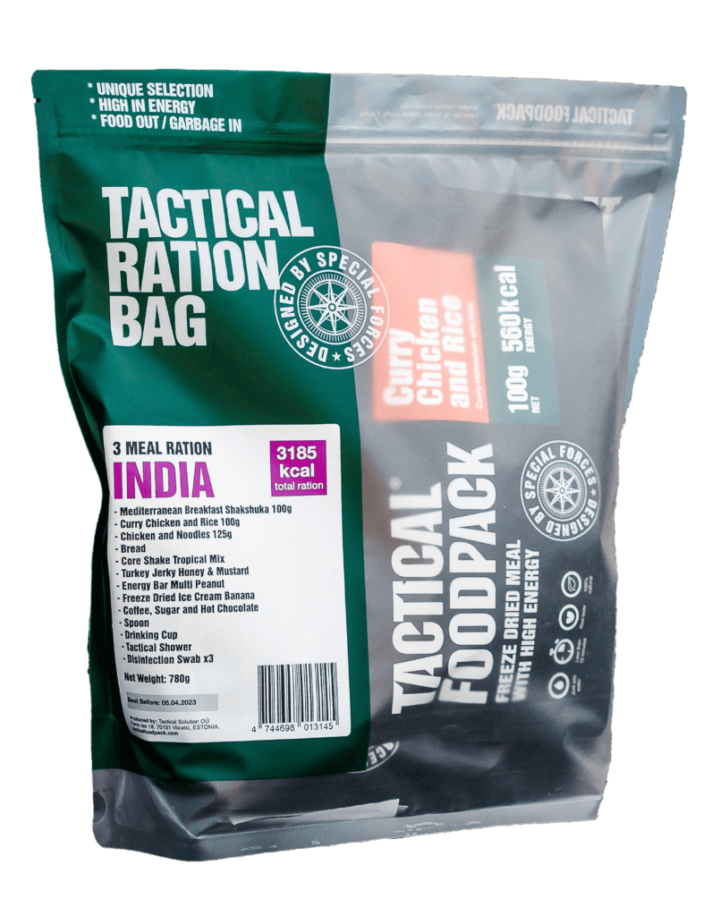 Tactical Foodpack INDIA 3 Meal Ration